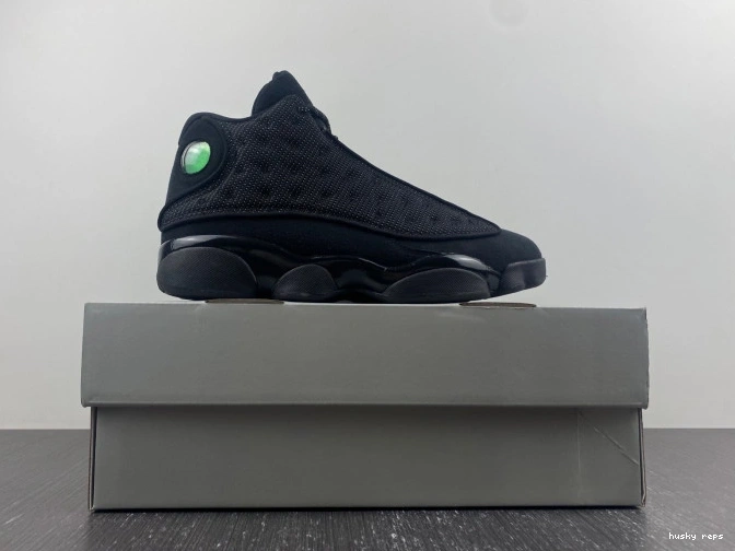 Rep Husky Cat Retro 13 Air Jordan 414571-011 Black 0811